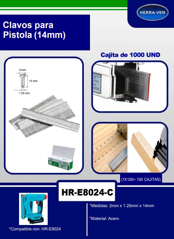 CLAVOS P/PISTOLA