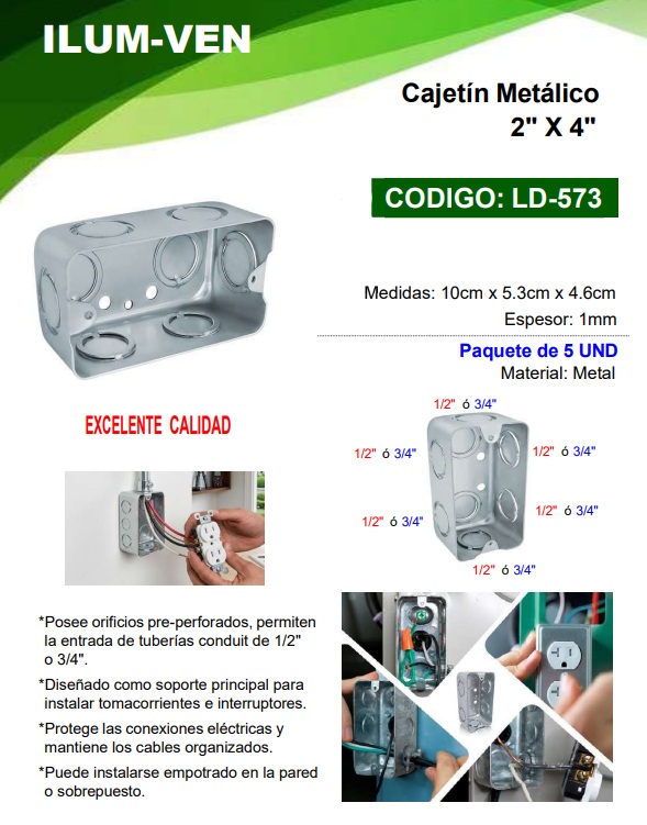 CAJETIN METAL 4X2