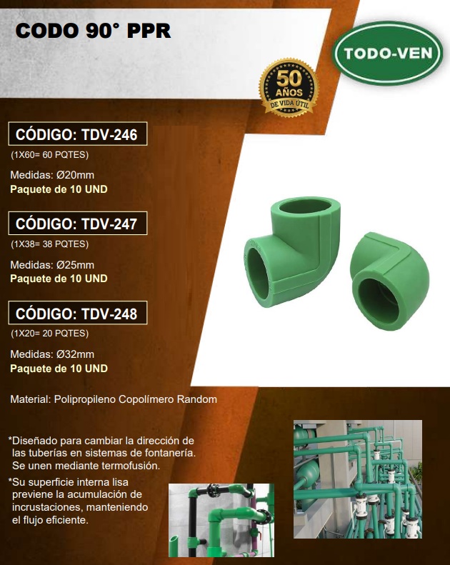 CODO 90° PPR - 20MM - UND